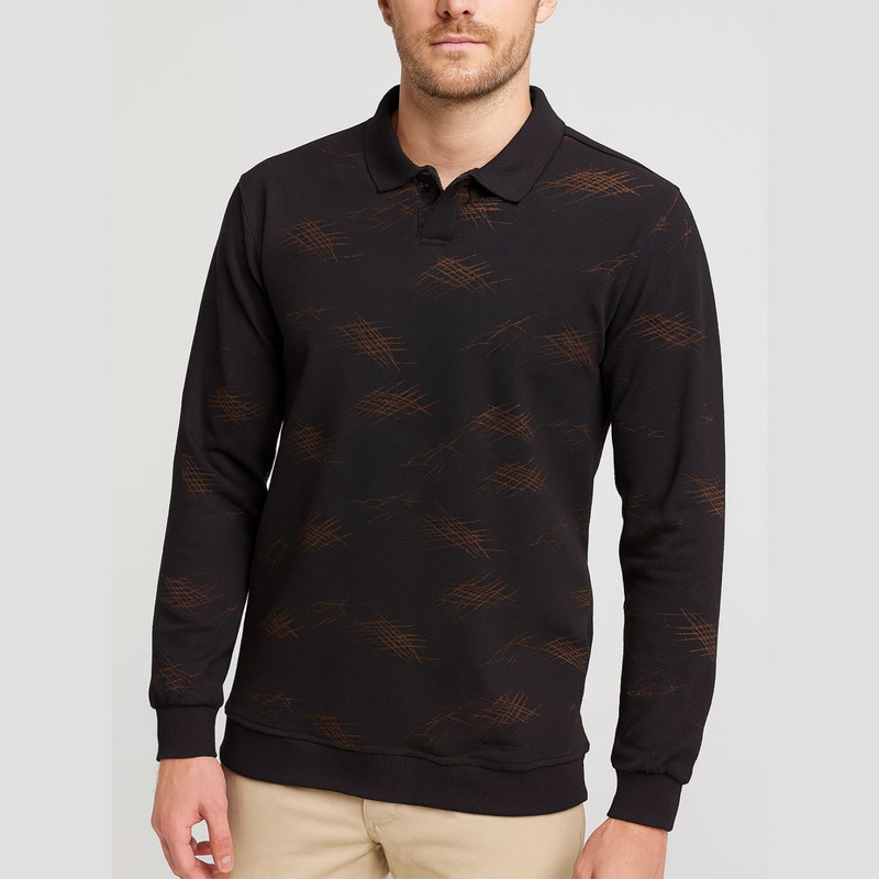 پلیور یقه هفت مردانه مدل سلانیک