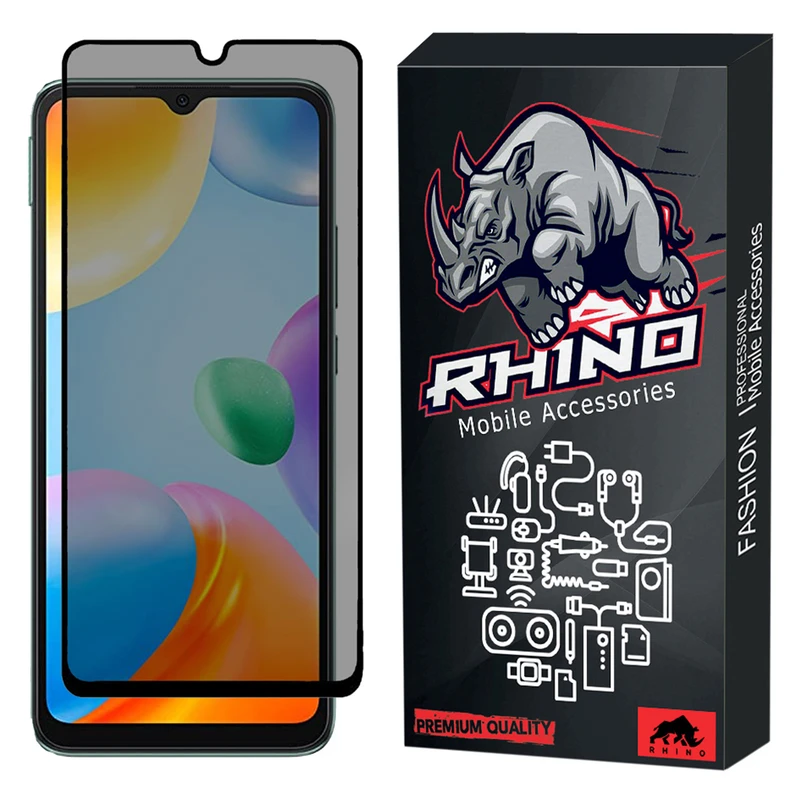 محافظ صفحه نمایش حریم شخصی راینو مدل R-Privacy مناسب برای گوشی موبایل شیائومی Redmi 10C