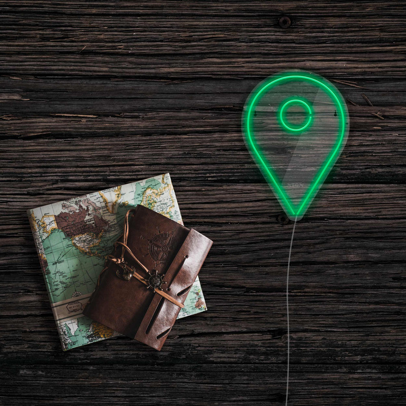 چراغ دیواری نئون دیزاین طرح Location_GR