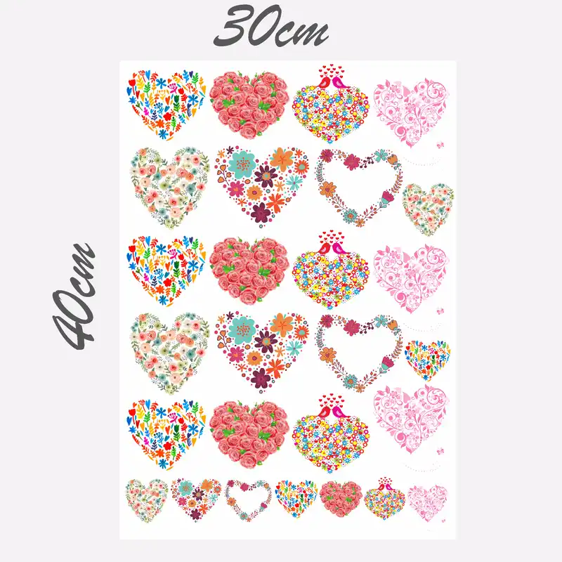 برچسب ترنسفر مدل قلب های زیبا