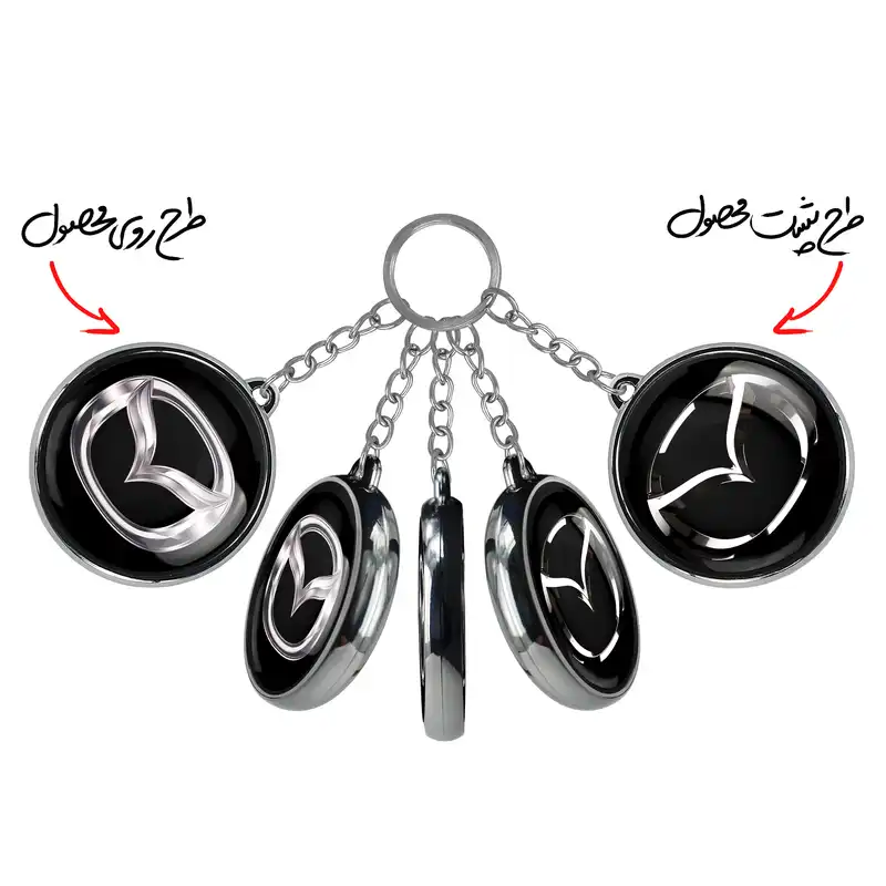 جاکلیدی خندالو طرح مزدا Mazda مدل دوطرفه کد 2352123519