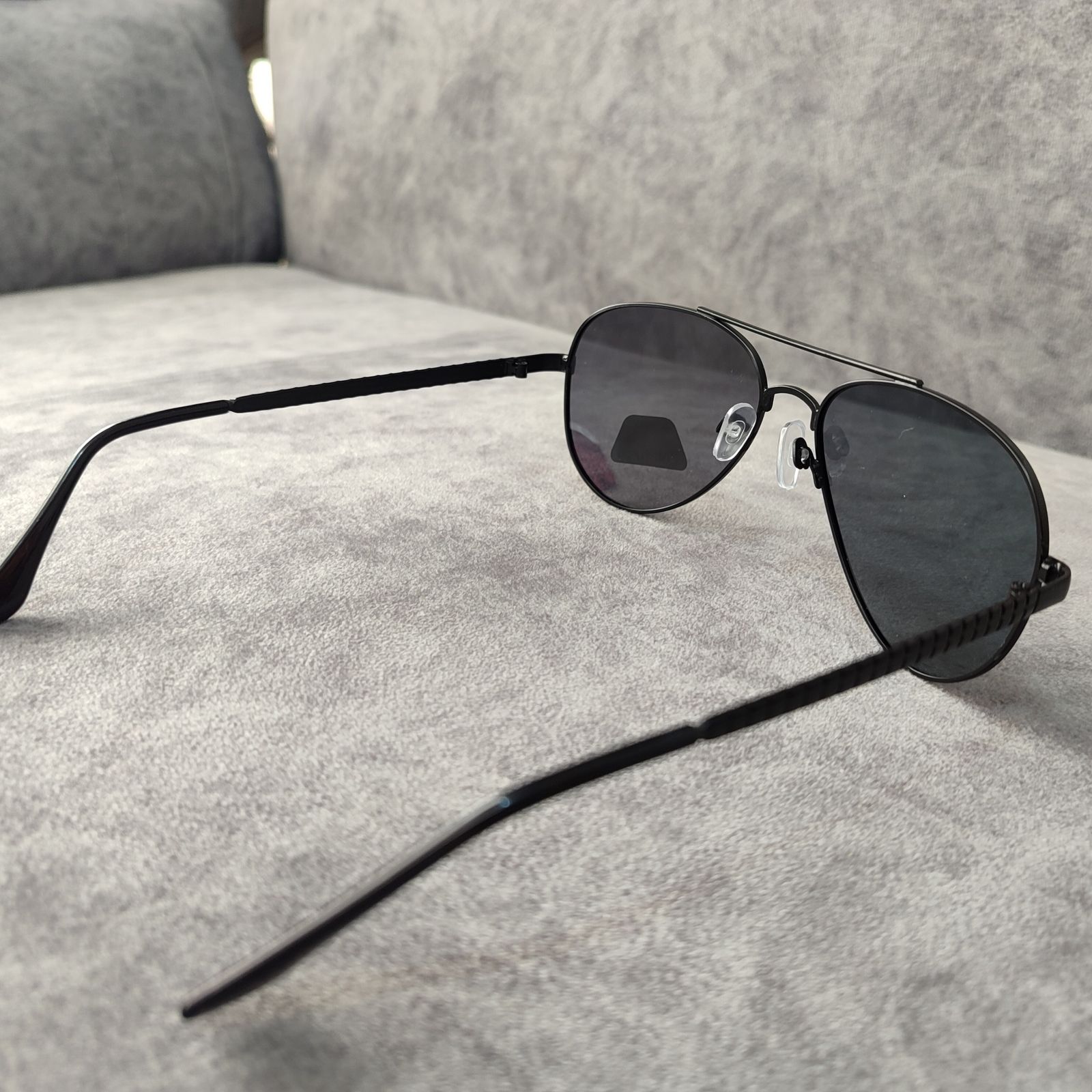 عینک آفتابی مدل خلبانی پلاریزه کد 0163 UV400  -  - 4