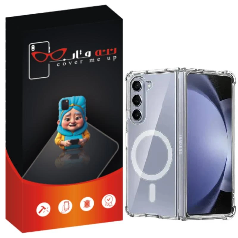 کاور ننه قاب مدل مگ سیف طرح ژله ای مناسب برای گوشی موبایل سامسونگ Galaxy Z Fold 6