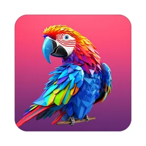 زیر لیوانی کاکتی طرح حیوانات رنگی مدل mp25253