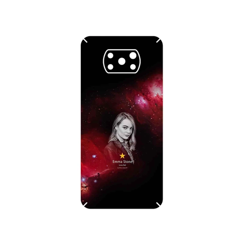 برچسب پوششی ماهوت مدل Emma Stone مناسب برای گوشی موبایل شیائومی Poco X3 NFC