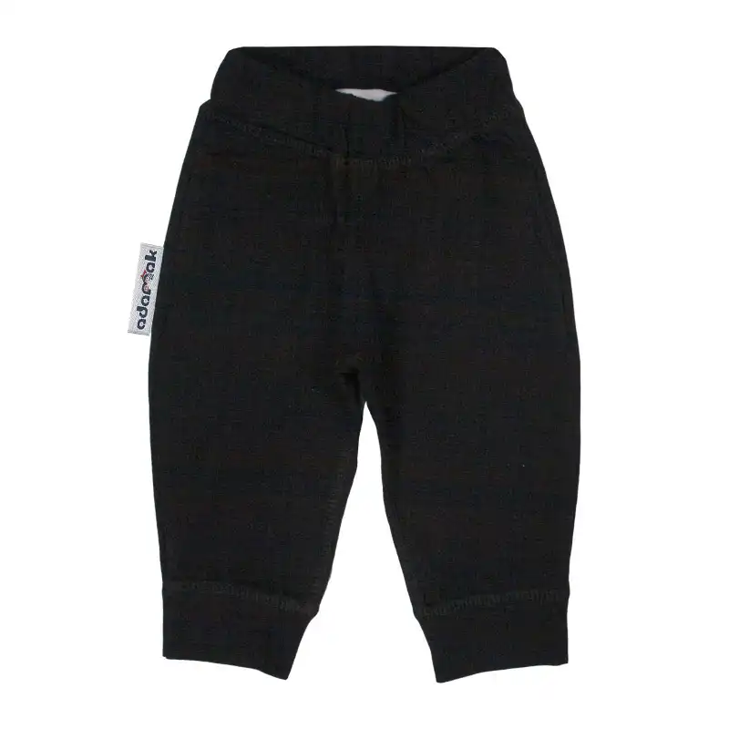 شلوار نوزادی مدل آدمک جیب دار کد 286800 رنگ مشکی