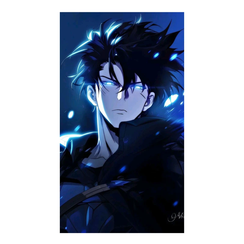 استیکر لپ تاپ و موبایل مدل انیمه طرح سولو لولینگ سونگ جین وو solo leveling sung jin woo کد 460