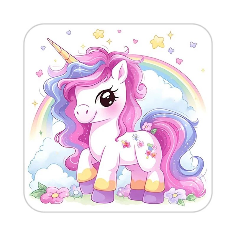 زیر لیوانی کاکتی طرح اسب تک شاخ و یونیکورن مدل mp29931