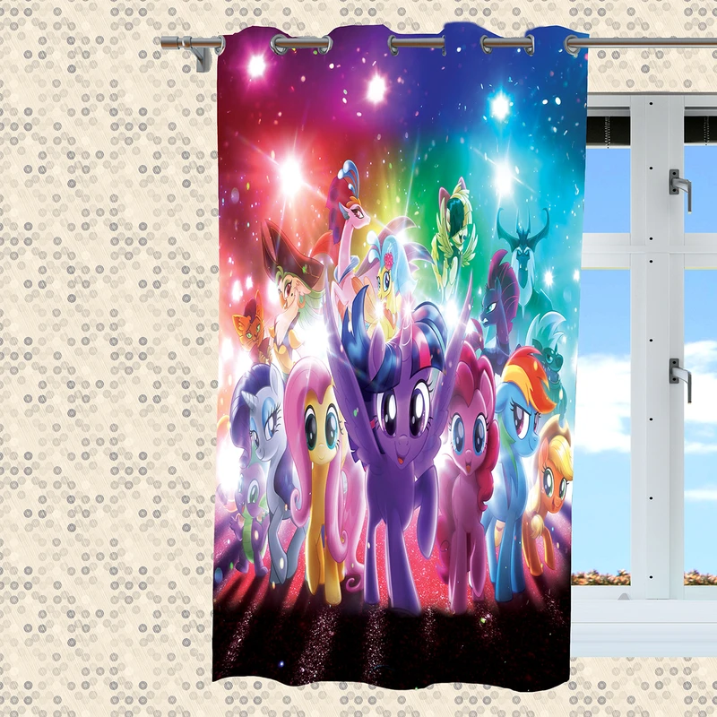  پرده هزاردستان طرح پونی و دوستان مدل par1009 سایز 200x150 سانتی متر 