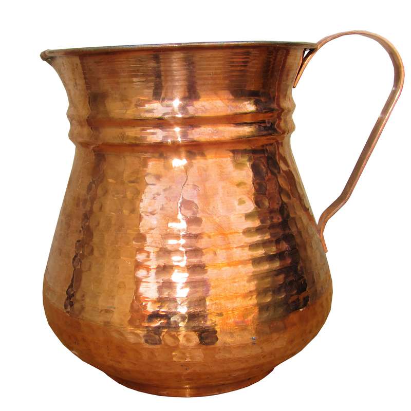 پارچ مسی مدل ترک دار کد Pt01
