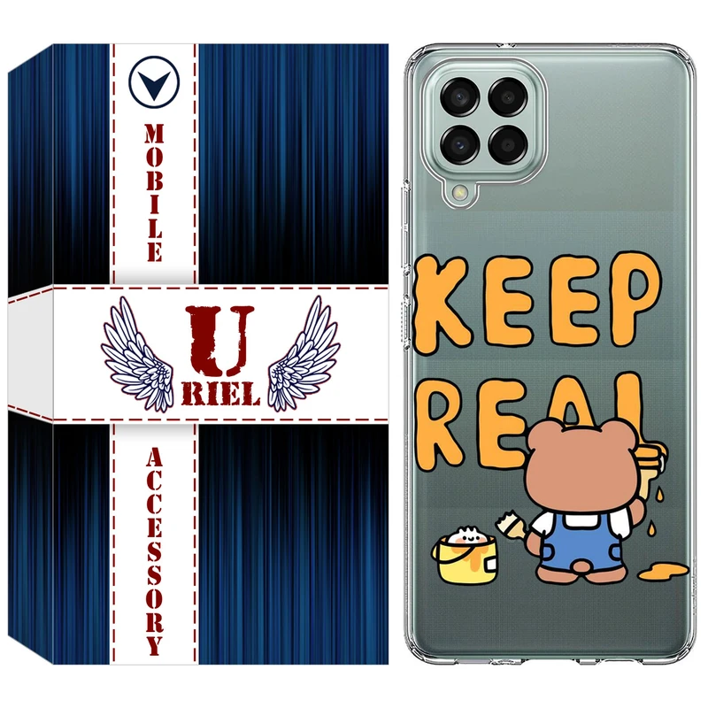 کاور یوریل مدل Clear کد 15 طرح خرس مناسب برای گوشی موبایل سامسونگ Galaxy M33