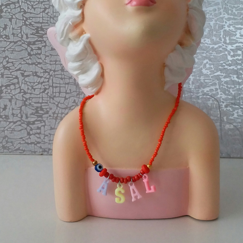 گردنبند دخترانه مدل تابستانی عسل کد G135 گردنبند دخترانه مدل تابستانی عسل کد G135