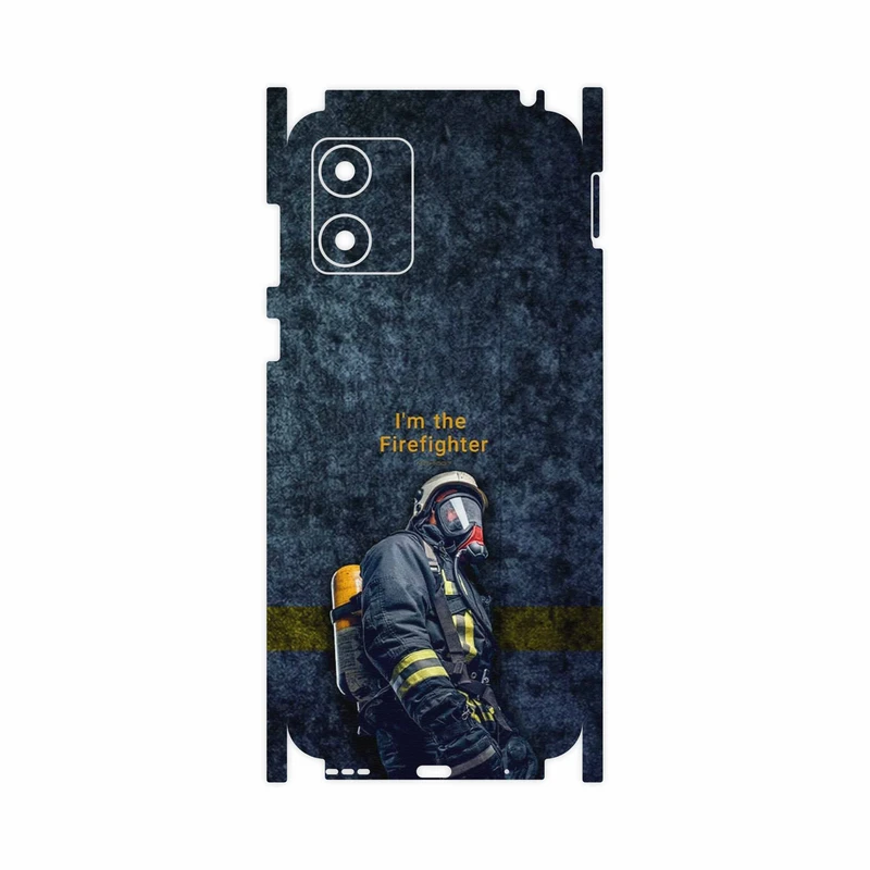 برچسب پوششی ماهوت مدل Firefighter-FullSkin مناسب برای گوشی موبایل موتورولا Moto E13