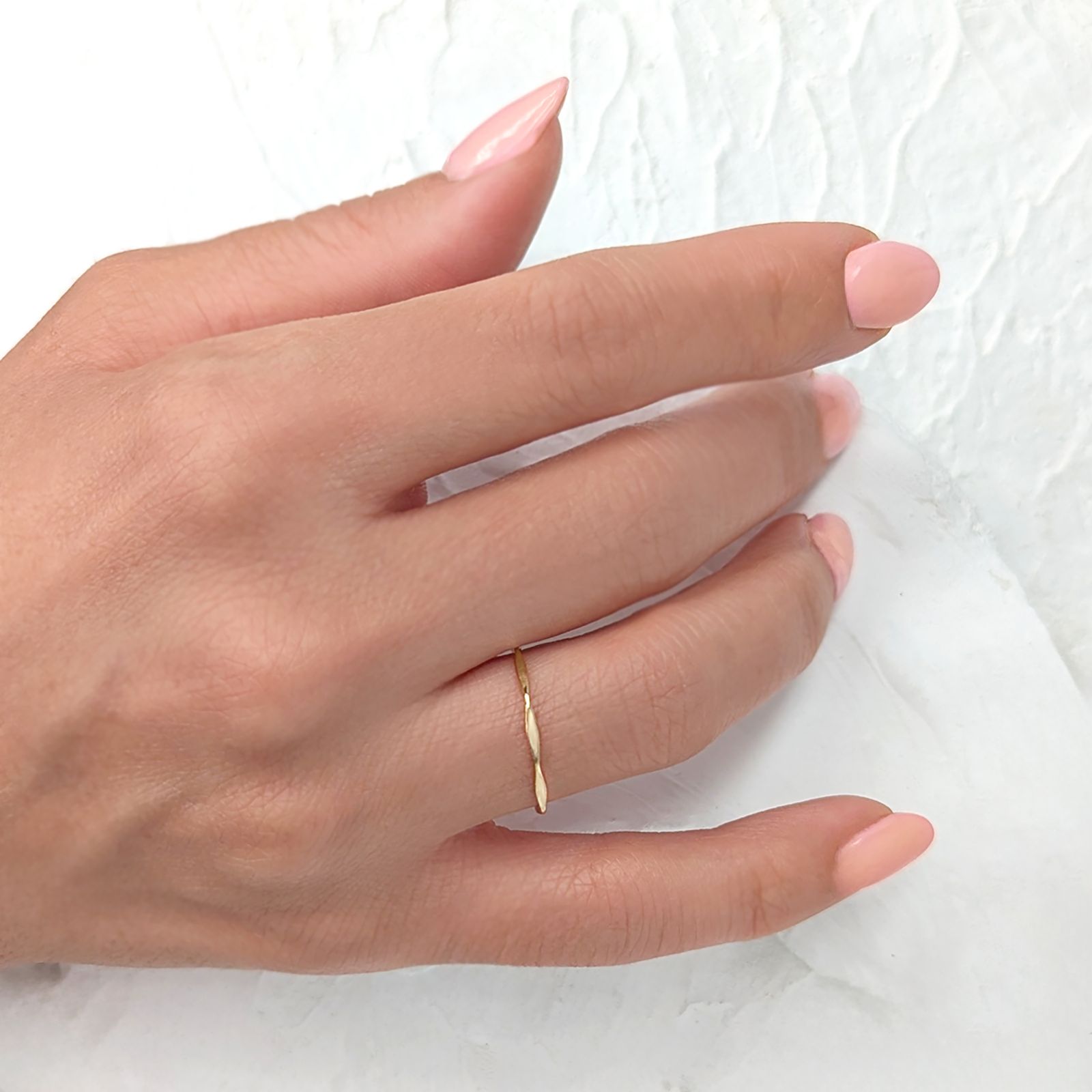 انگشتر طلا 18 عیار زنانه بان گالری مدل نیلا سایز 54 -  - 4