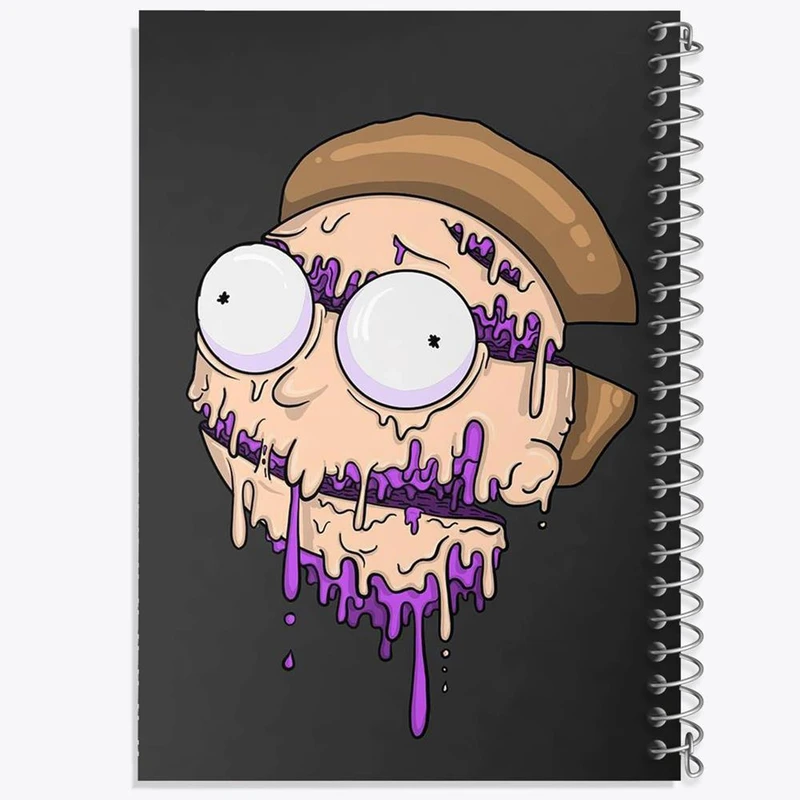 دفتر لیست خرید 50 برگ خندالو طرح ریک و مورتی Rick and Morty کد 3209
