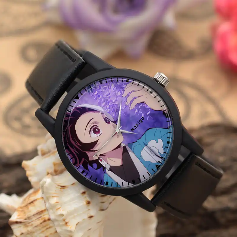 ساعت مچی عقربه ای ناکسیگو مدل انیمه Demon Slayer کد LF6844