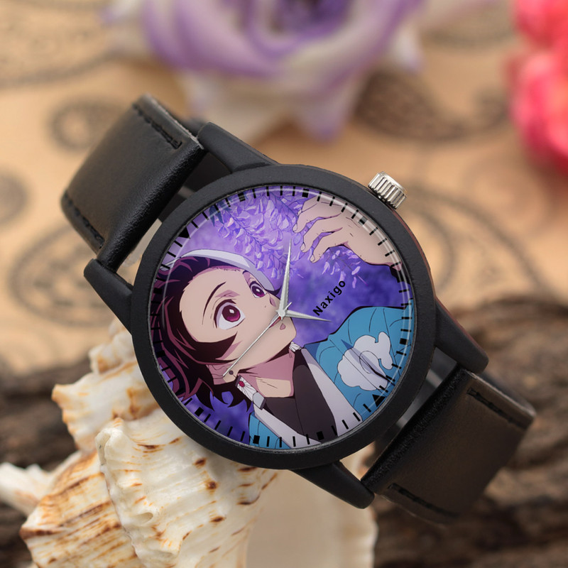 ساعت مچی عقربه ای ناکسیگو مدل انیمه Demon Slayer کد LF6844