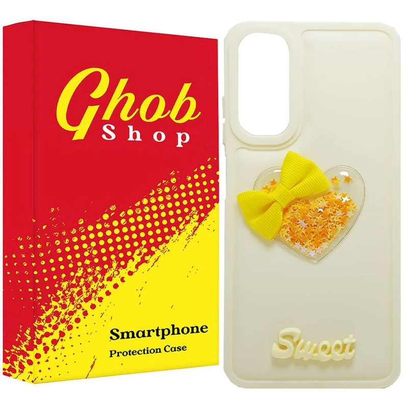 کاور قاب شاپ مدل قلب طرح دخترانه مناسب برای گوشی موبایل سامسونگ Galaxy A05s / A05s 5G 