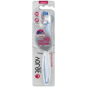 مسواک ریجوی مدل TOTAL WHITENING360 با برس متوسط مناسب برای انواع دندانها