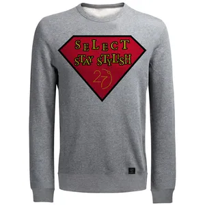 سویشرت زنانه 27 طرح SELECT STAY STYLISH کد J13 رنگ طوسی روشن