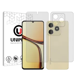 Unipro 4 Star model transparent screen protector suitable for Realme C61 mobile phone Along with the phone back protector