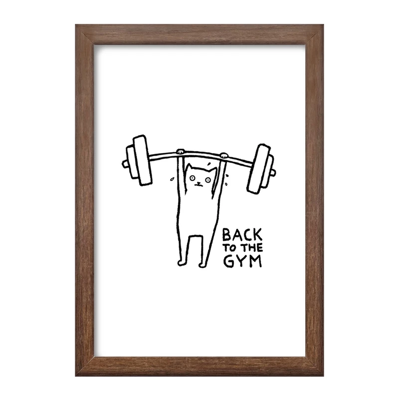 تابلو خندالو طرح گربه ورزشکار کد 29293