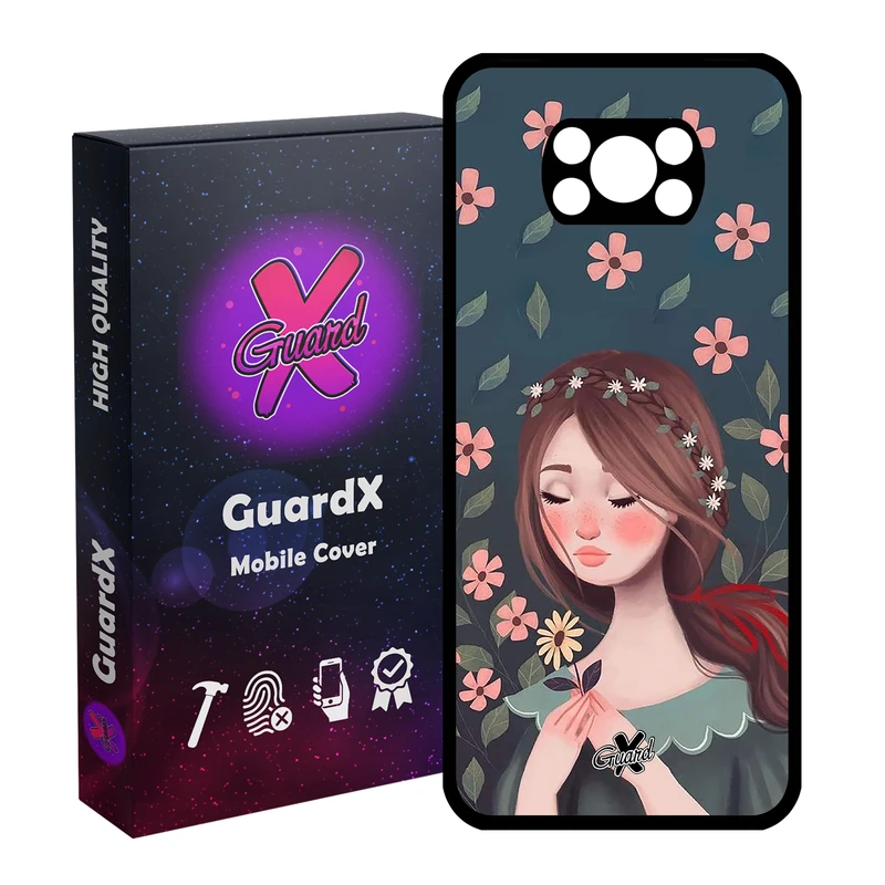 کاور گارد ایکس طرح Girl مدل Glass10332 مناسب برای گوشی موبایل شیائومی Poco X3 Pro