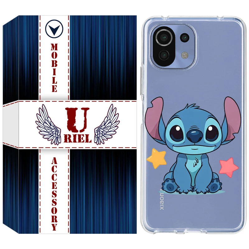 کاور یوریل مدل Clear کد 70 طرح استیچ مناسب برای گوشی موبایل شیائومی Mi 11 Lite / 11 Lite 5G NE