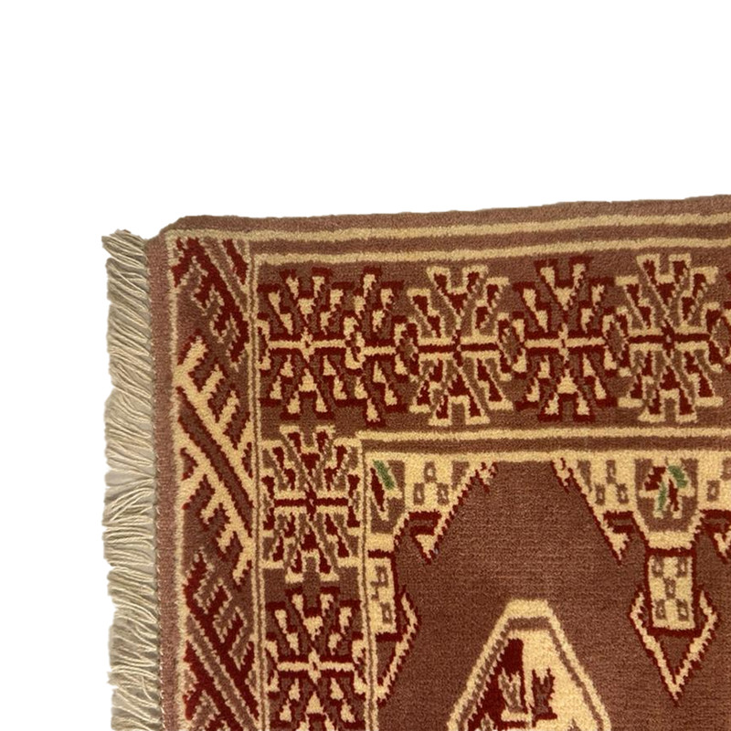 فرش دستبافت نیم متری مدل ترکمن کد  Nkpstp16