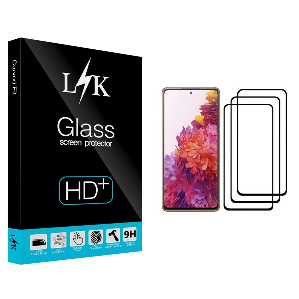 محافظ صفحه نمایش ال کی مدل Hard glass مناسب برای گوشی موبایل سامسونگ Galaxy S20 FE بسته سه عددی