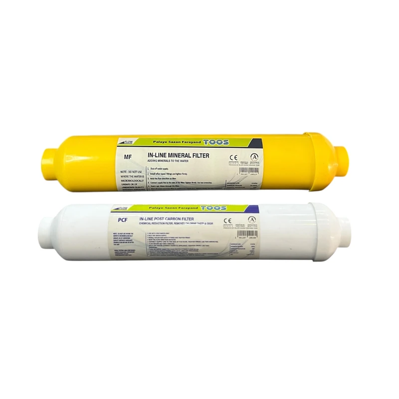 فیلتر دستگاه تصفیه آب پالایه سازان فرآیند توس مدل پست کربن و مینرال بسته ۲ عددی