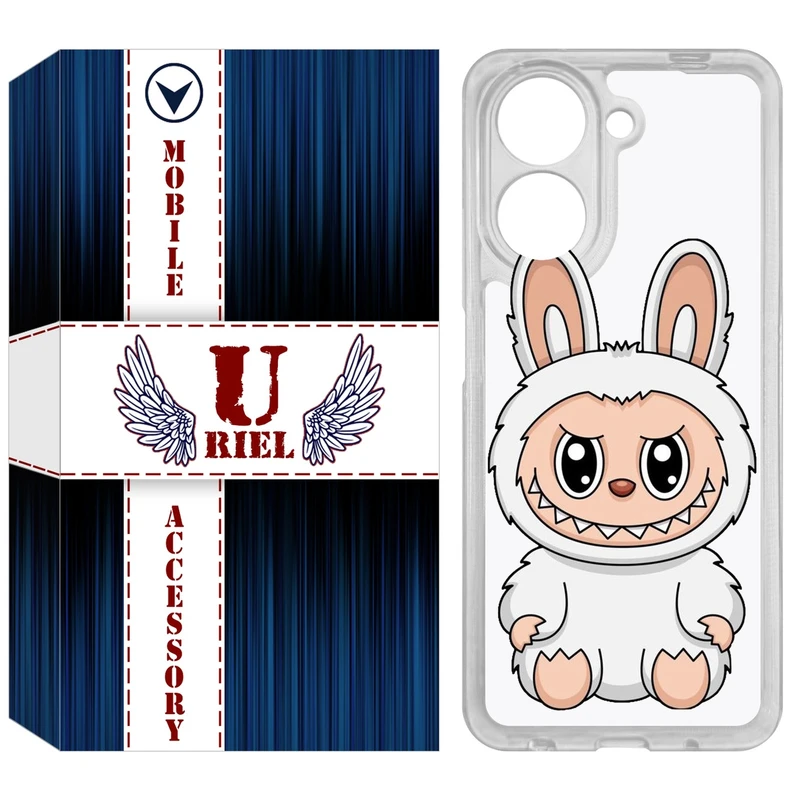 کاور یوریل مدل Clear کد 113 طرح لبوبو Labubu مناسب برای گوشی موبایل شیائومی Redmi A5 4G / Poco C71