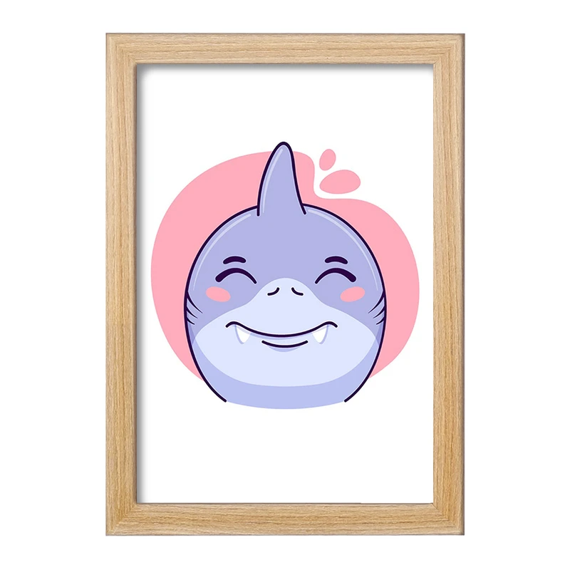 تابلو خندالو مدل کوسه حیوانات بامزه کد 37155