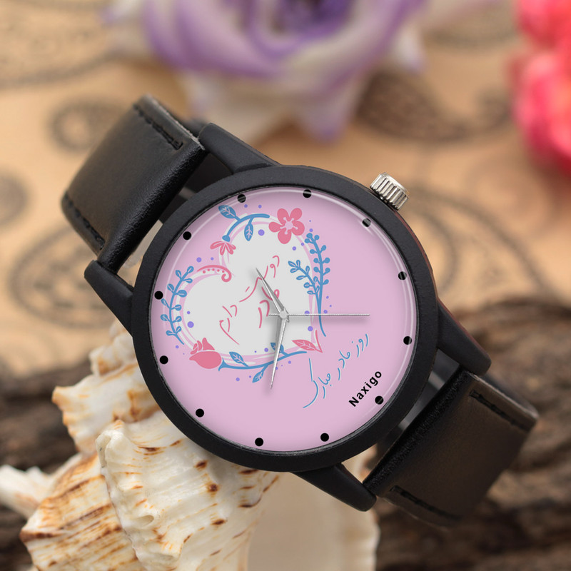 ساعت مچی عقربه ای ناکسیگو مدل روز مادر کد LF12323