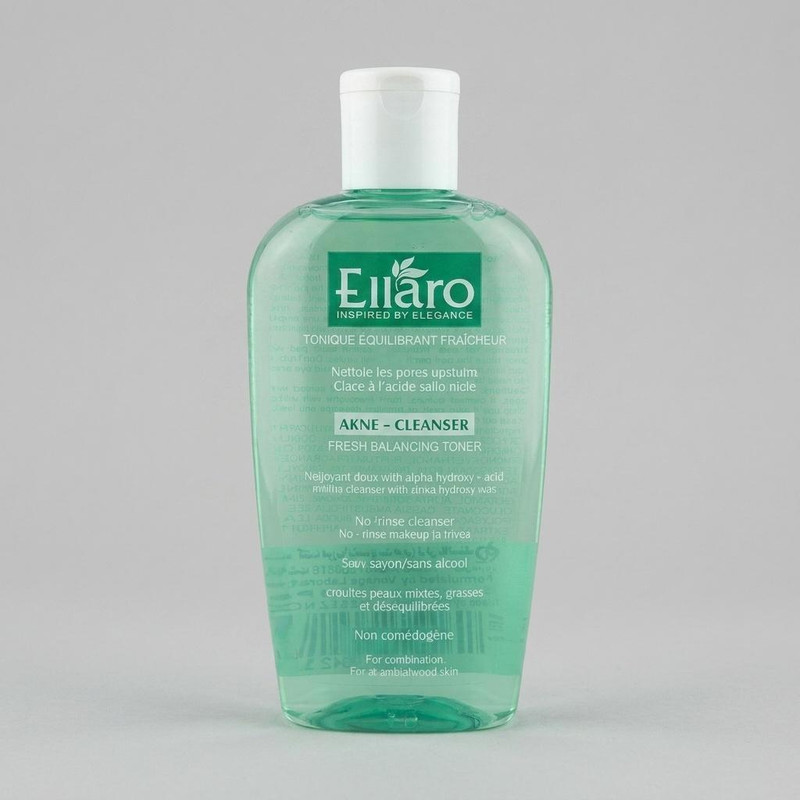 تونر پاک کننده صورت الارو مدل Akne Cleanser تحت لیسانس حجم 200 میلی لیتر