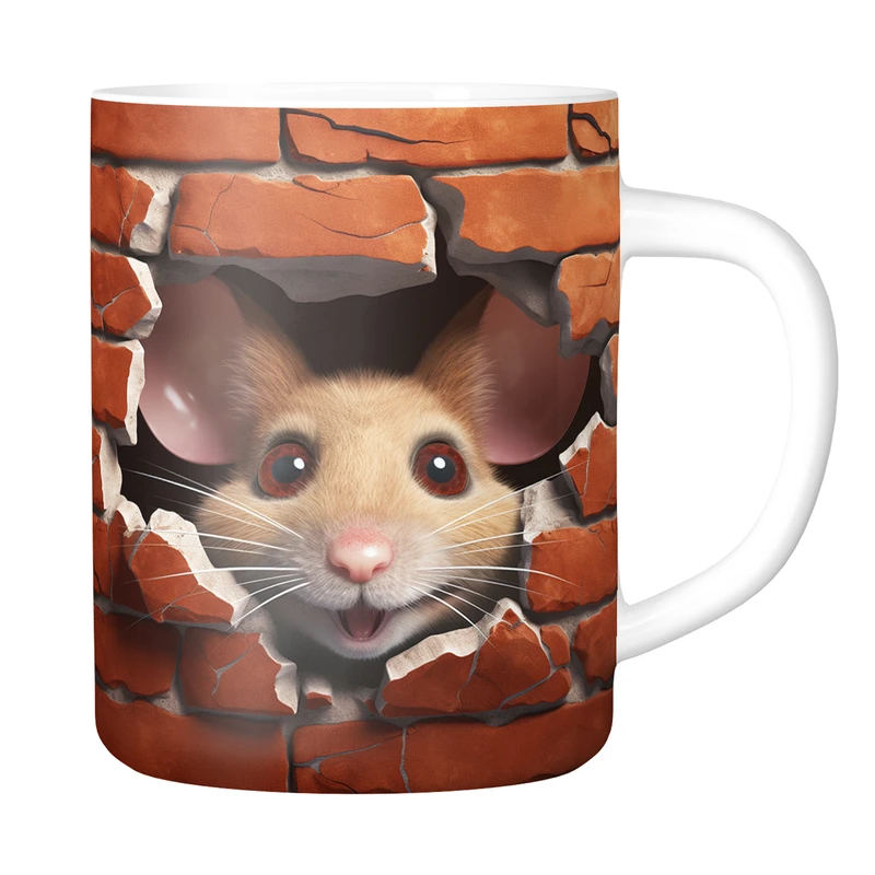 ماگ طرح سه بعدی مدل فانتزی موش کد 7