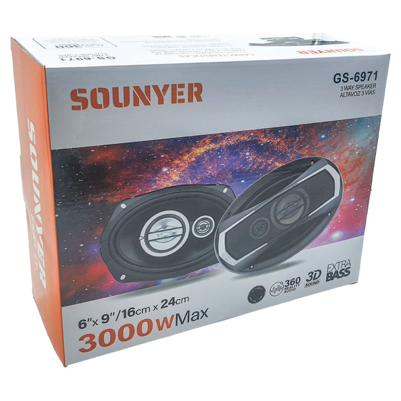 اسپیکر پشت خودرو سونیر مدل GS-6971 سایز 9×6 اینچ بسته دوعددی