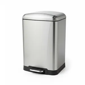 سطل زباله پدالی دلفین مدل 3012-ss گنجایش 12 لیتر