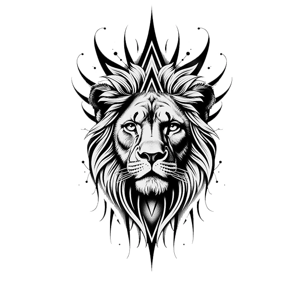  استیکر پارچه و لباس پاد آفرین طرح شیر کد 2089