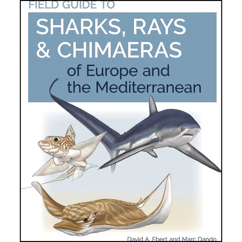 کتاب Field Guide to Sharks, Rays & Chimaeras of Europe and the Mediterranean  اثر Dr. David A. Ebert and Marc Dando انتشارات Princeton University Press