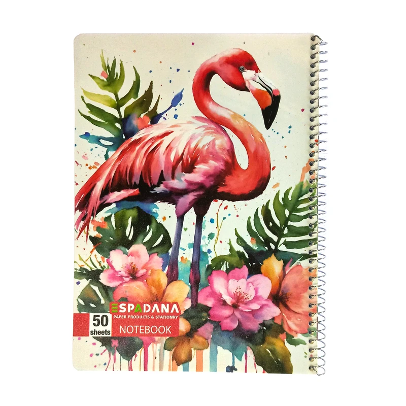دفتر مشق 50 برگ اسپادانا مدل هنری طرح کلاسیک کد 1811