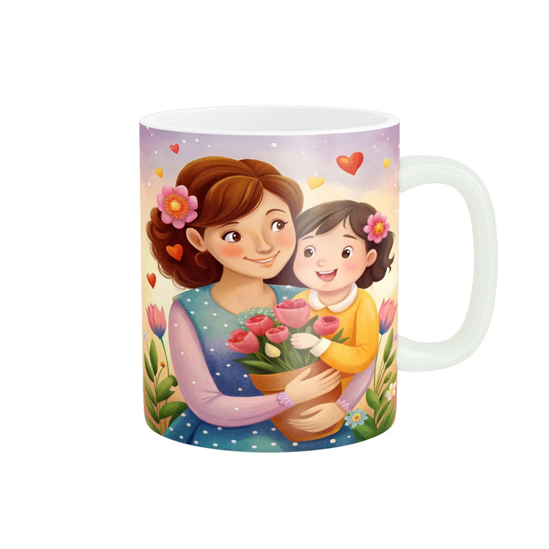 ماگ پادآفرین مدل روز مادر روز زن طرح روز مادر مبارک کد p2883