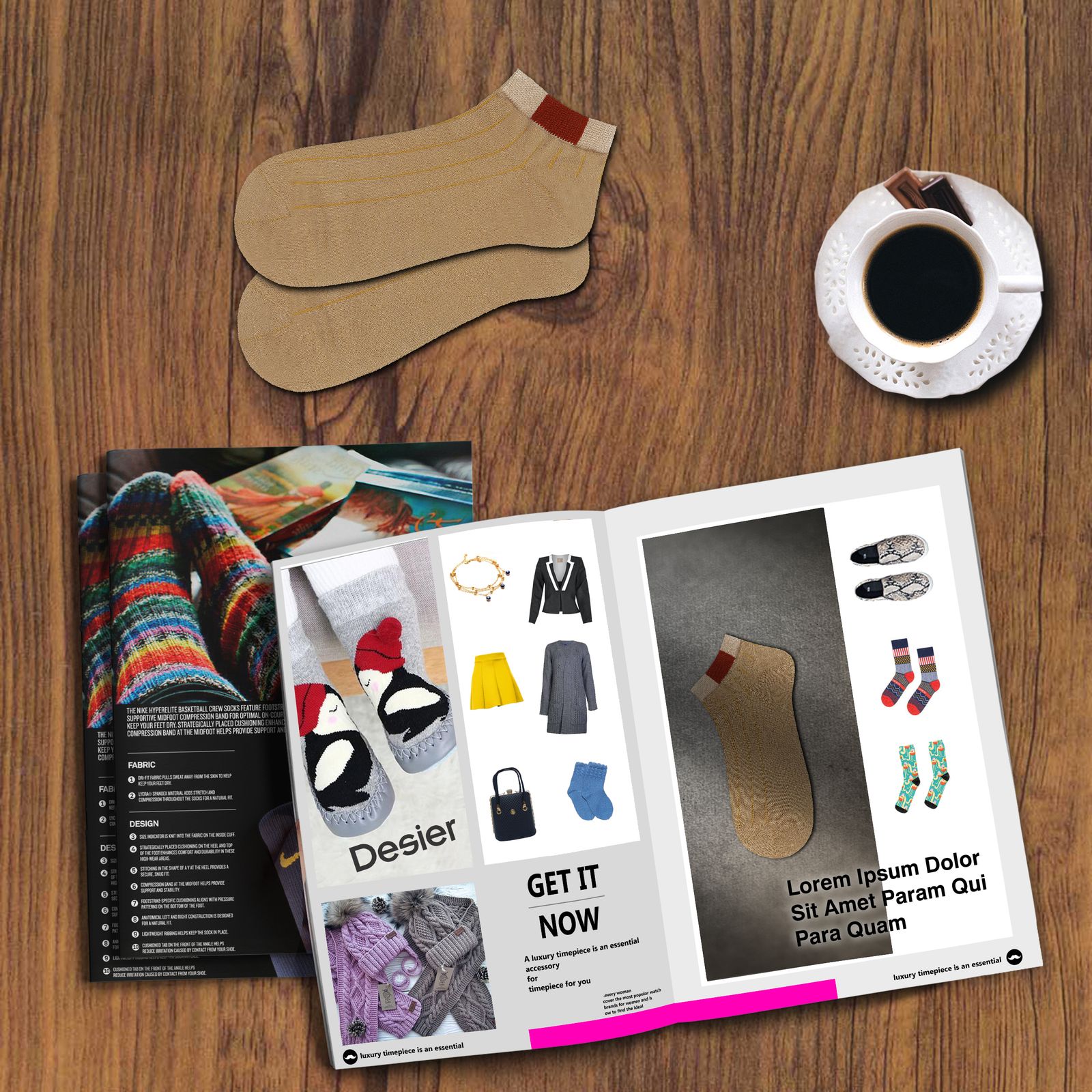 جوراب دیزر مدل پانیذ کد fiory1516-C -  - 4