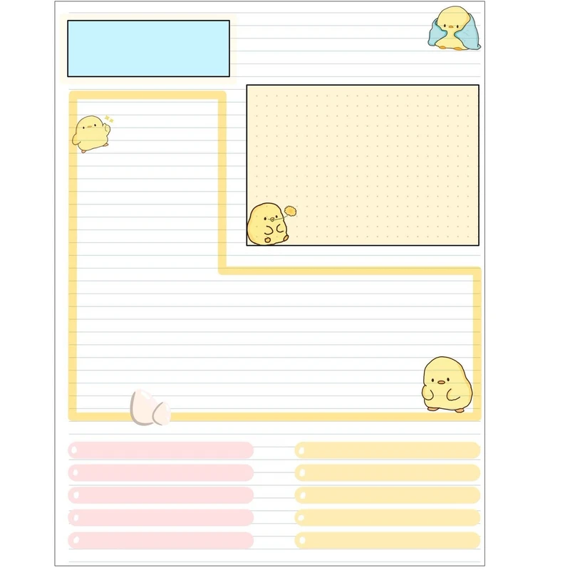 کاغذ یادداشت A5 مدل برنامه ریزی و مطالعه کد 961 بسته 15 عددی