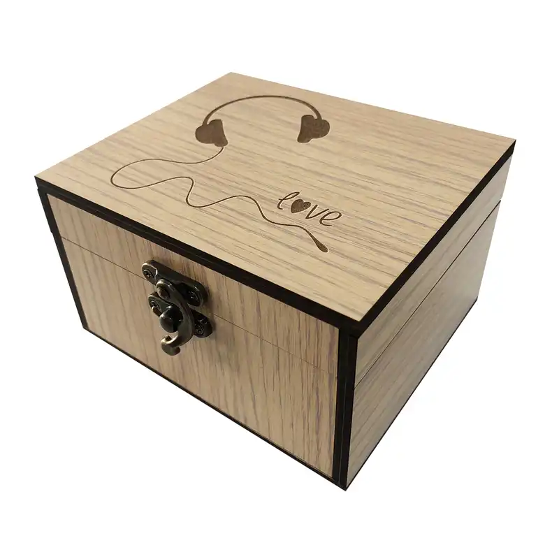 جعبه هدیه چوبی مدل b11