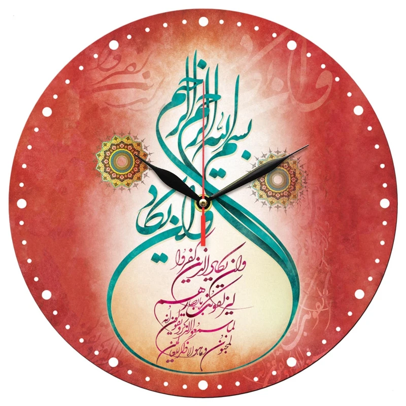 ساعت دیواری طرح مذهبی و ان یکاد کد 1362