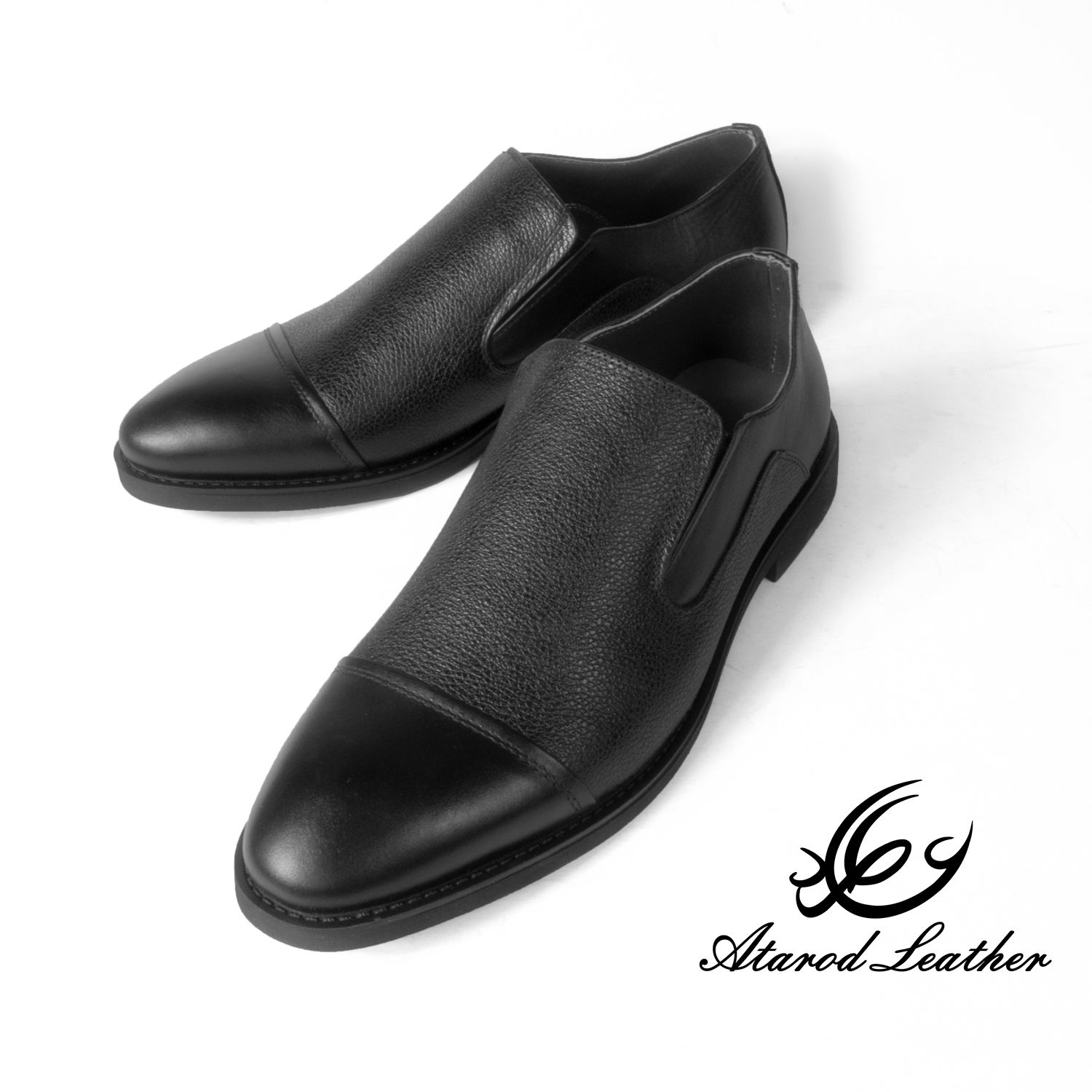 کفش مردانه چرم عطارد مدل چرم طبیعی کد SH79 -  - 8