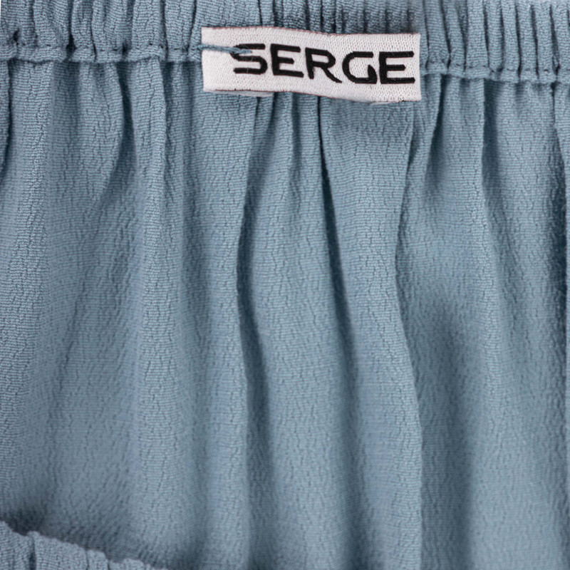 بلوز آستین بلند زنانه سرژه مدل 204640  رنگ آبی