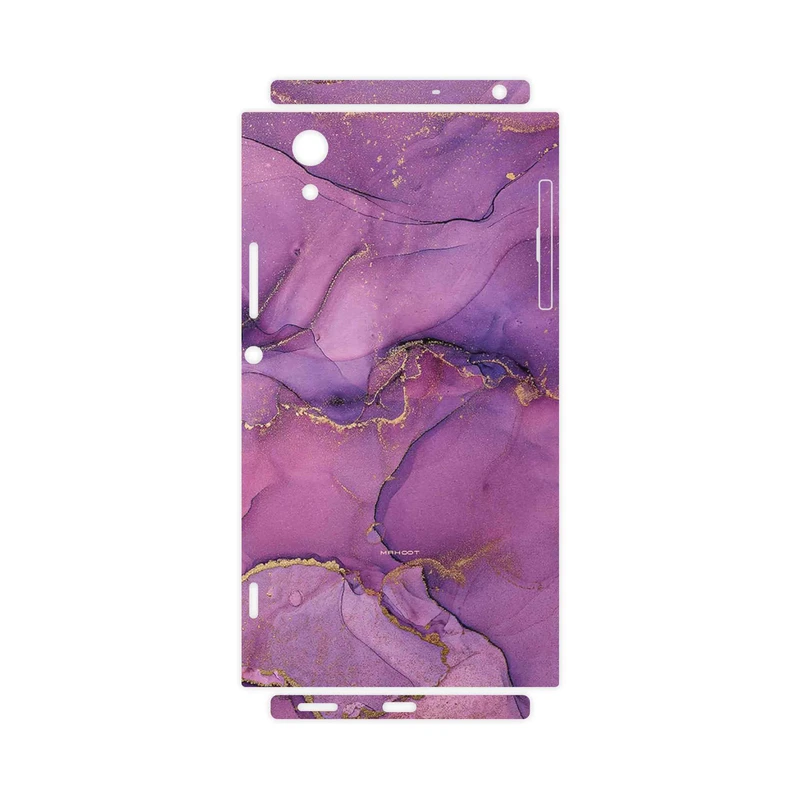 برچسب پوششی ماهوت مدل Purple Marble-FullSkin مناسب برای گوشی موبایل سونی Xperia XA1