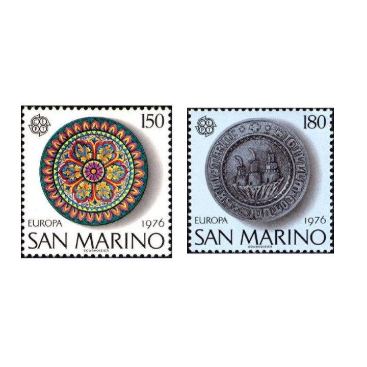 تمبر یادگاری مدل اروپا سپت سن مارینو مجموعه 2 عددی